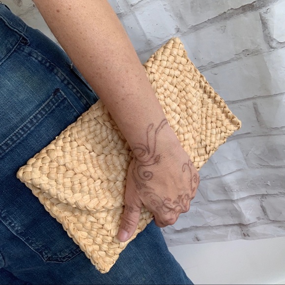 Bags Straw Envelope Clutch Poshmark